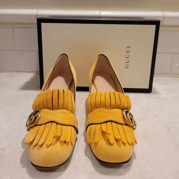 Gucci GG Marmont Loafer Pumps - Picture 2 of 10